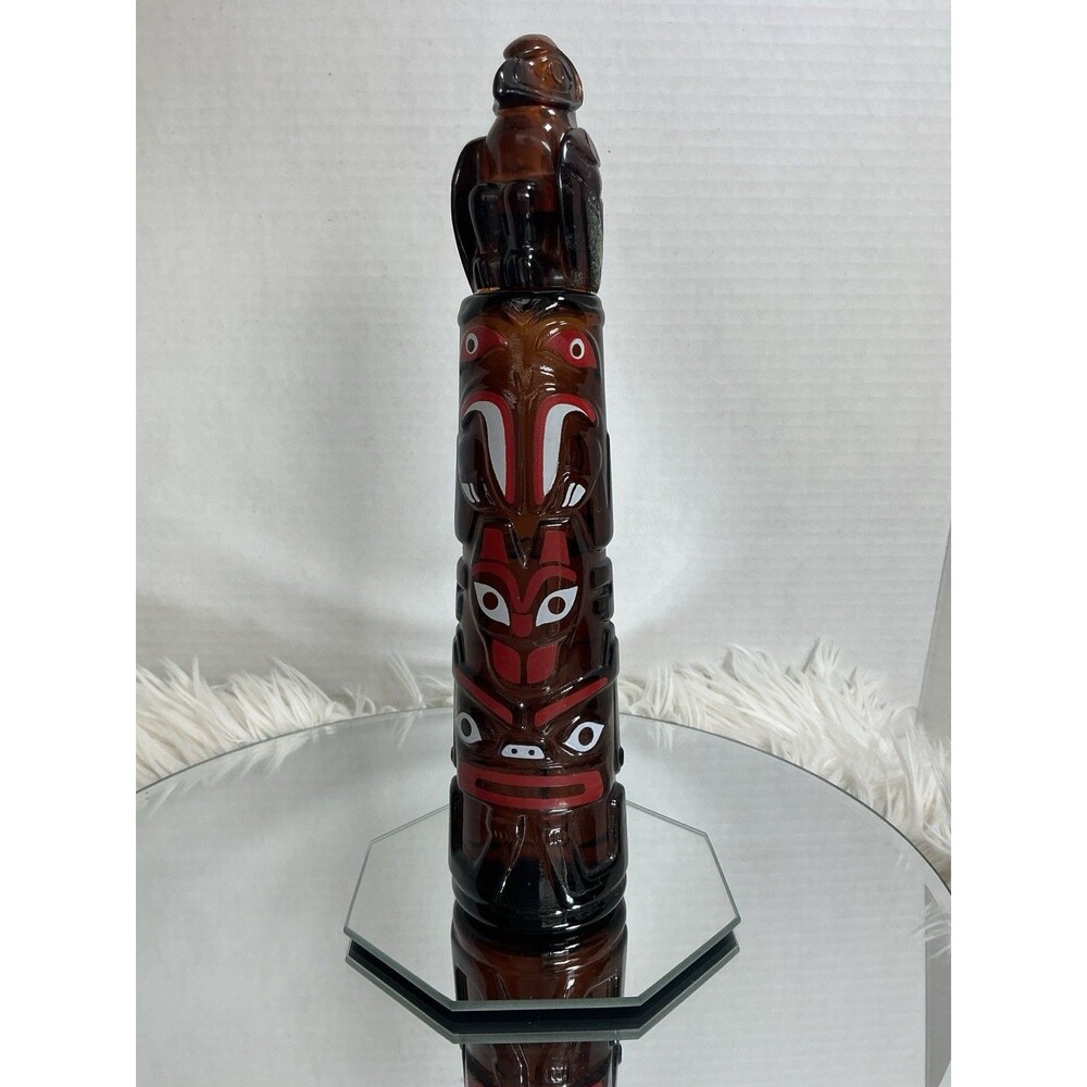 AVON Indian TOTEM POLE ~ WILD COUNTRY AFTER SHAVE DECANTER